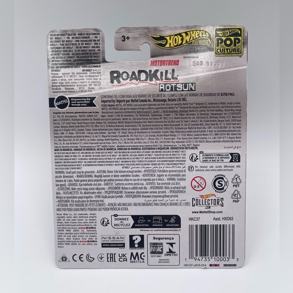 Hot Wheels Pop Culture Premium Roadkill ‘71 Datsun 240Z Rotsun - Picture 2 of 5